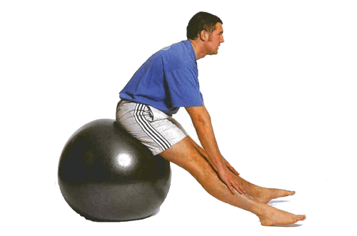 Ejercicio fitball para tendones